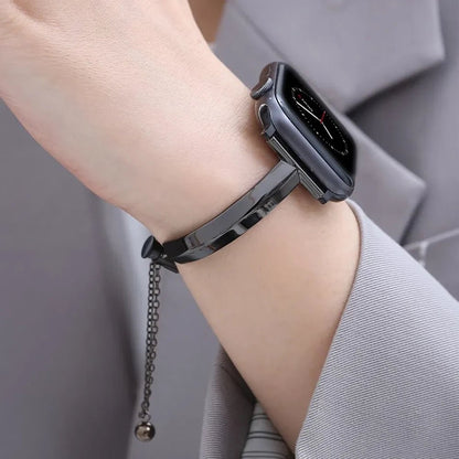 Adjustable Water-Resistant Women's Watch Band in Luxury Stainless Steel