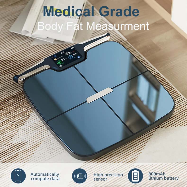 Smart Body Composition Scale with 8 Electrodes, Wi-Fi & Bluetooth, 400 lb Capacity