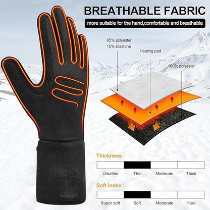 Rechargeable Winter Warmth Gloves with 3 Heat Settings