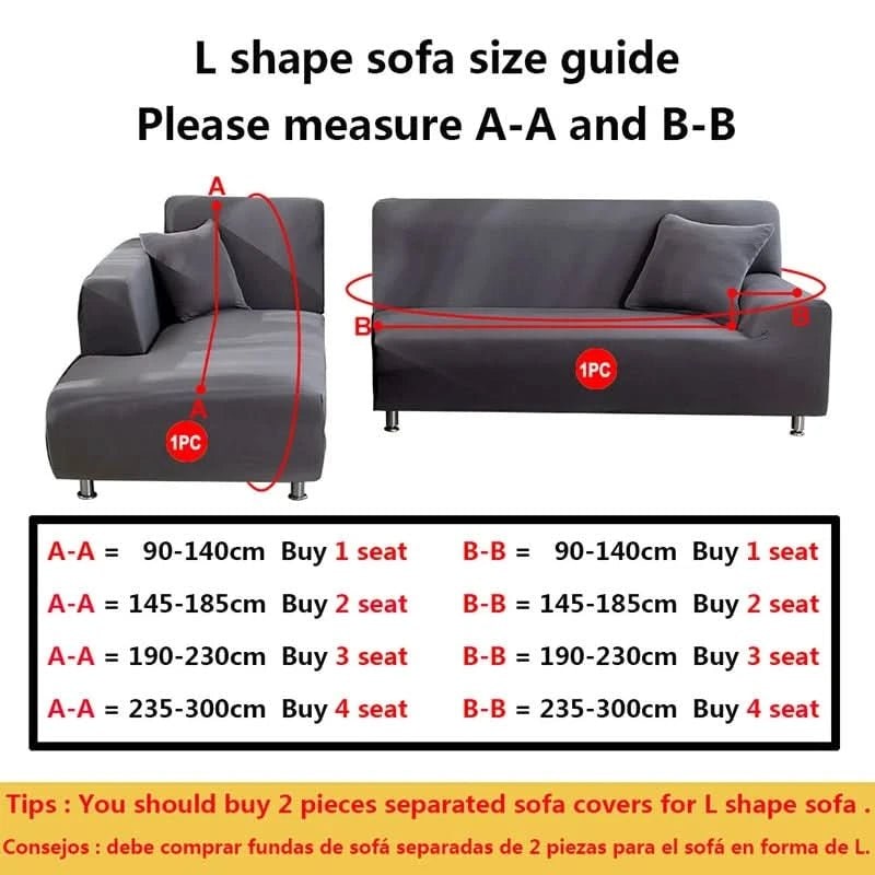 Elegant Stretch Sofa Protector with Secure Grip Backing