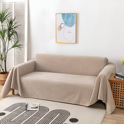 Elegant Waterproof Sofa Cover with Textured Velvet Finish