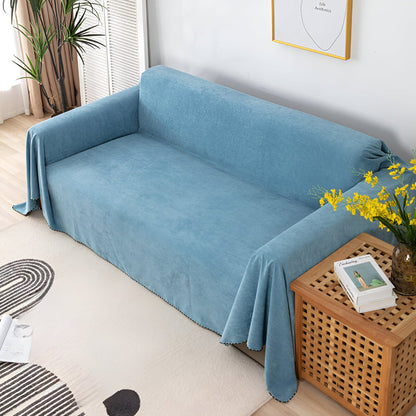 Elegant Waterproof Sofa Cover with Textured Velvet Finish