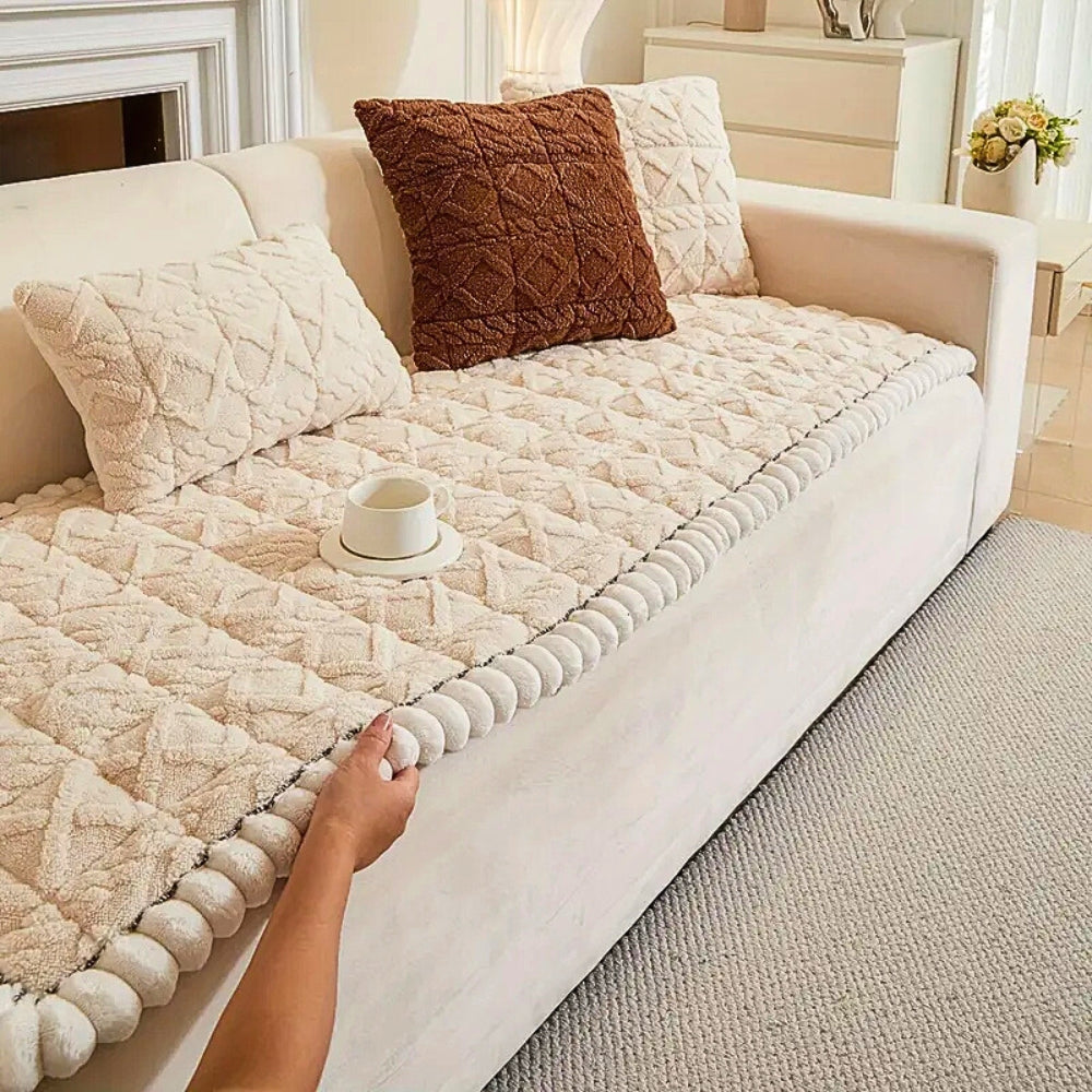 Plush Comfort Shield Sofa Cover