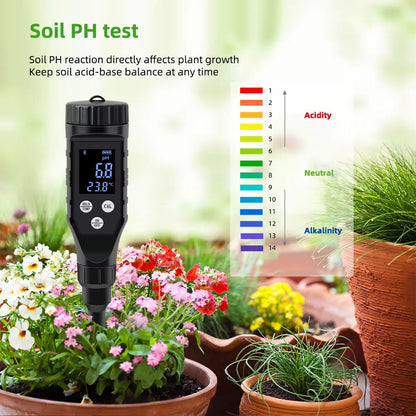 Bluetooth Soil pH and Temperature Measurement Device