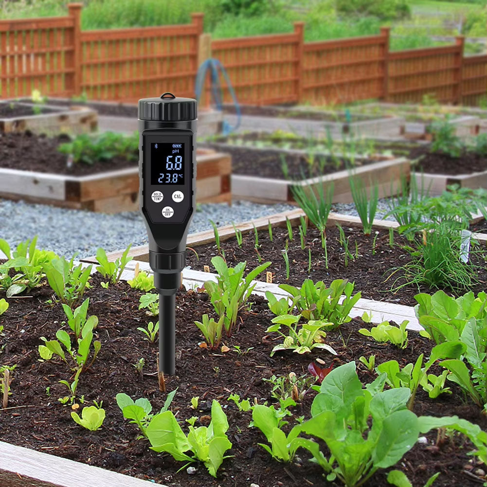 Bluetooth Soil pH and Temperature Measurement Device