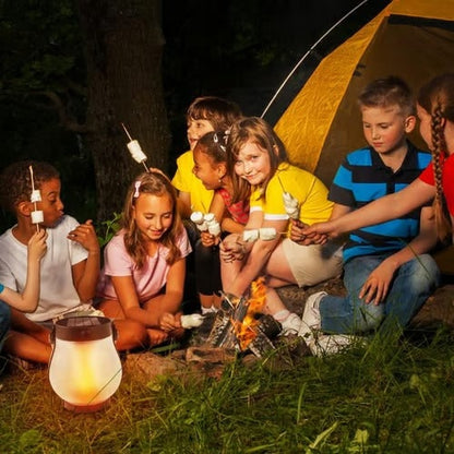 Elegant Solar Lantern with Dancing Flame Effect for Outdoor Spaces