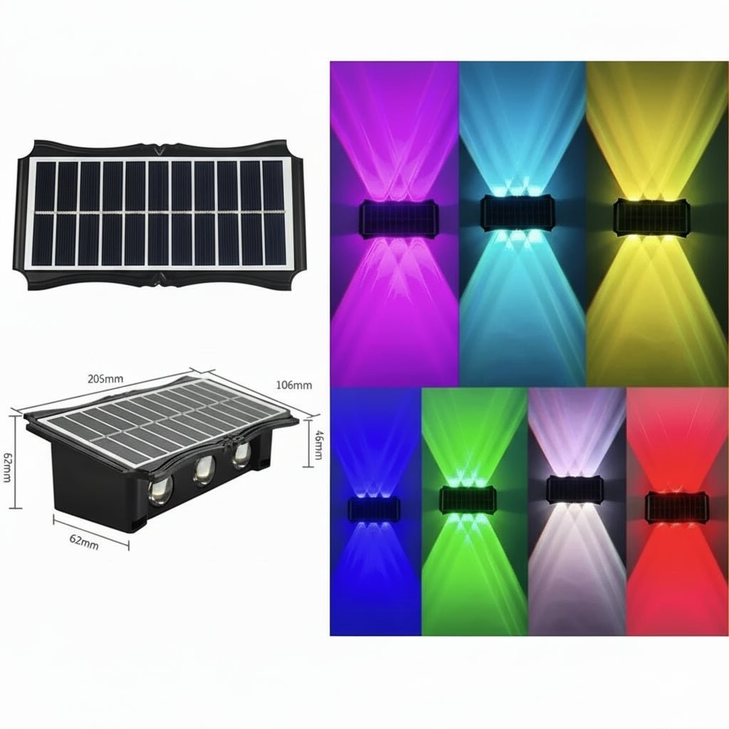Weather-Resistant Solar Wall Lanterns with Dual Light Functionality