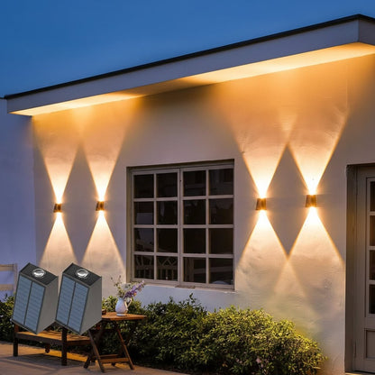 Weather-Resistant Solar Wall Lanterns with Dual Light Functionality