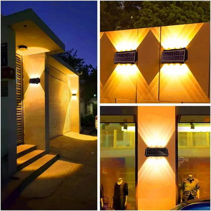 Weather-Resistant Solar Wall Lanterns with Dual Light Functionality