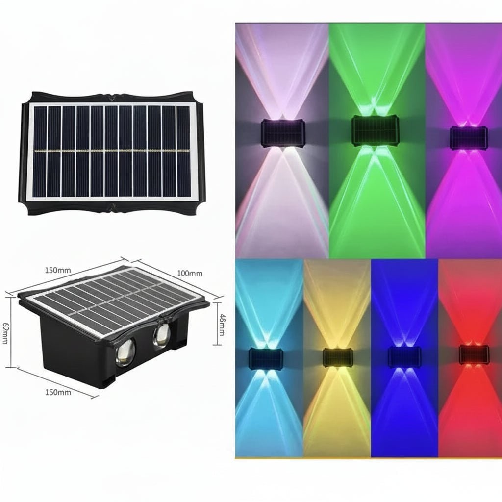 Weather-Resistant Solar Wall Lanterns with Dual Light Functionality