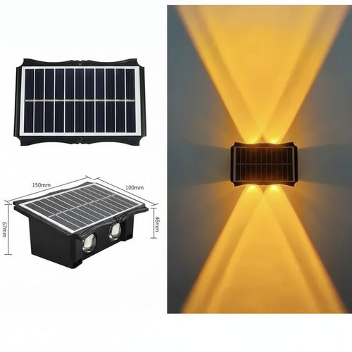 Weather-Resistant Solar Wall Lanterns with Dual Light Functionality