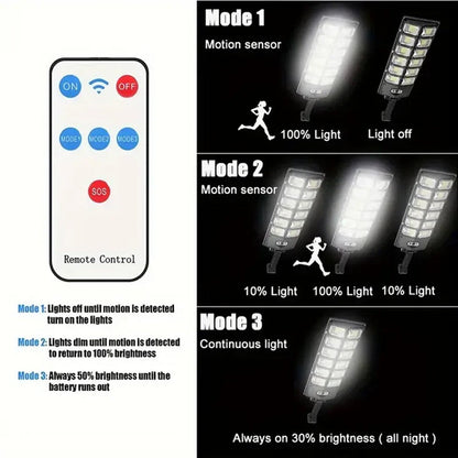 250W Motion Sensor Solar Street Light with High-Powered LED