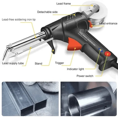 Precision Soldering Tool with Automatic Wire Feeder