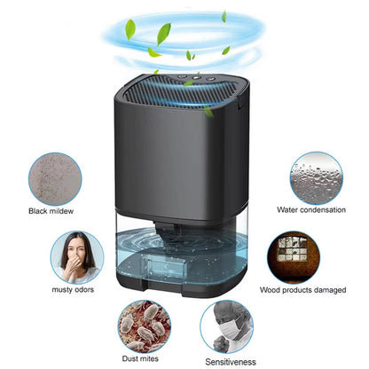 Compact Portable Dehumidifier for Home Use