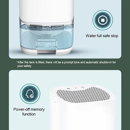 Compact Portable Dehumidifier for Home Use