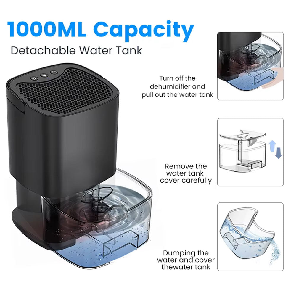 Compact Portable Dehumidifier for Home Use