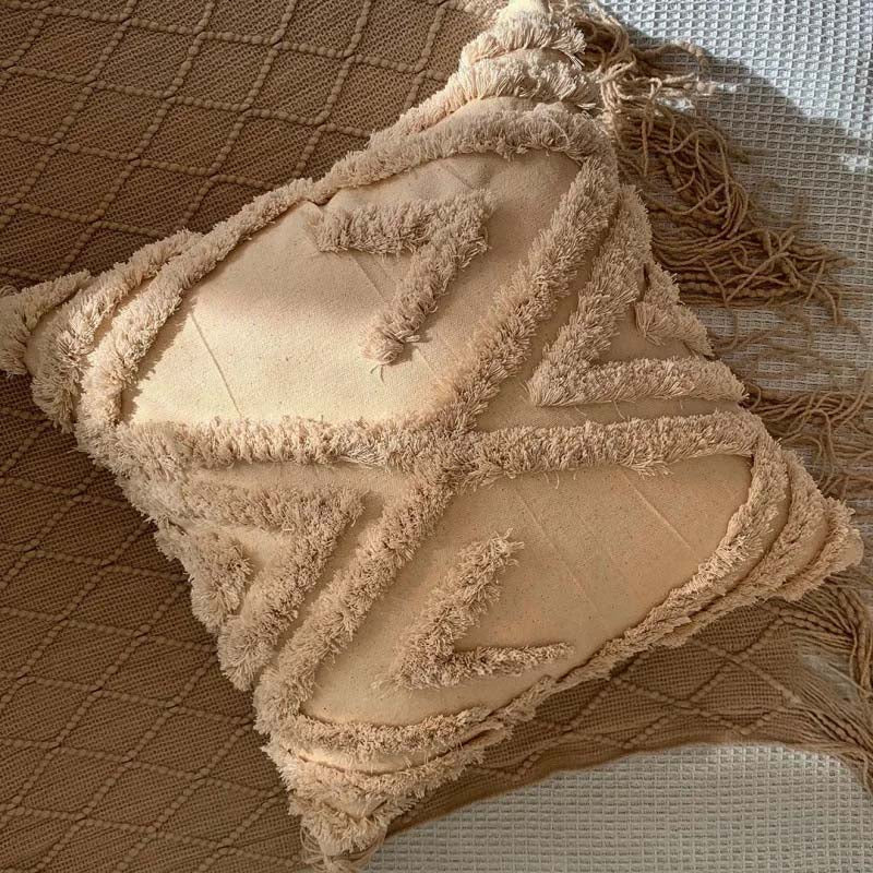 Handwoven Accent Cushions with Warm Textures and Colors
