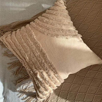 Handwoven Accent Cushions with Warm Textures and Colors
