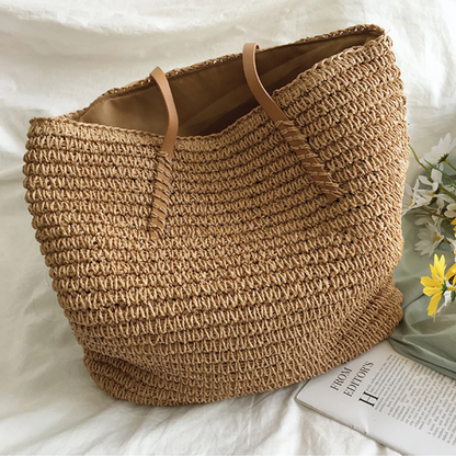 Woven Chic Handbag with Shoulder Strap for Everyday Use