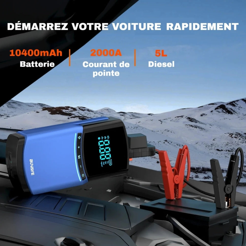 Compact Battery Booster and Compressor for Enhanced Power