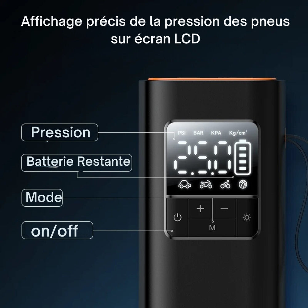 Wireless Car Tire Pump – Portable Air Inflator