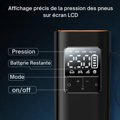 Wireless Car Tire Pump – Portable Air Inflator