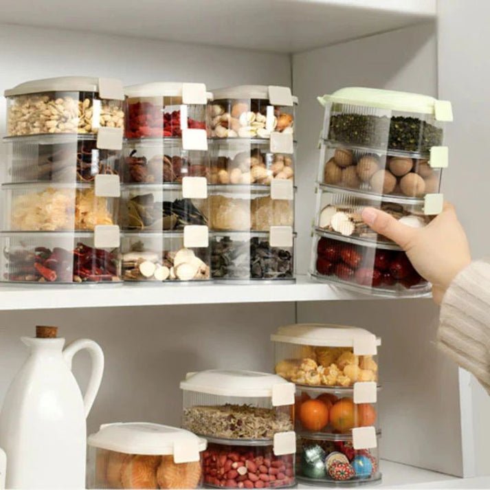 Spice Organizer Set - Stackable Multi-Layer Spice Container 2+3 Free