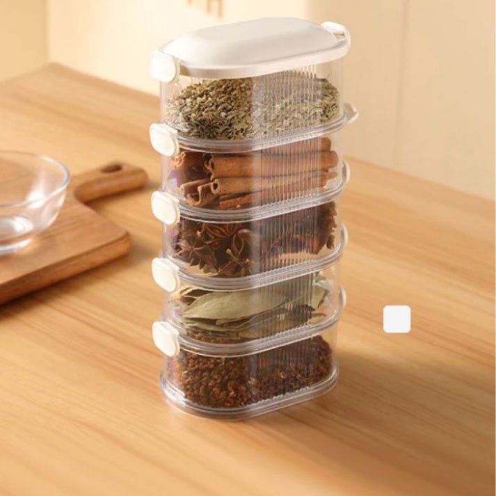 Spice Organizer Set - Stackable Multi-Layer Spice Container 2+3 Free