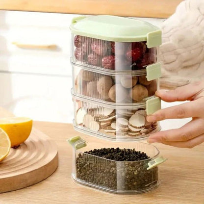 Spice Organizer Set - Stackable Multi-Layer Spice Container 2+3 Free