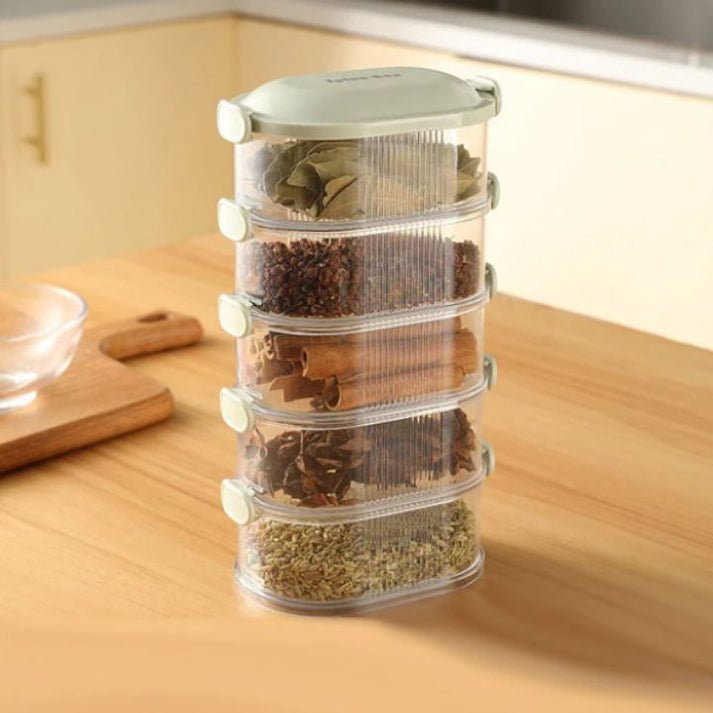 Spice Organizer Set - Stackable Multi-Layer Spice Container 2+3 Free
