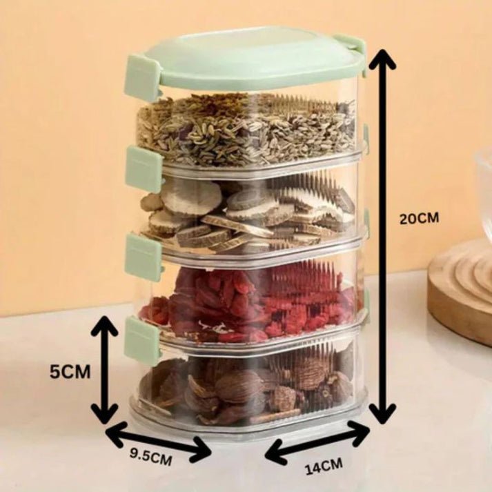 Spice Organizer Set - Stackable Multi-Layer Spice Container 2+3 Free
