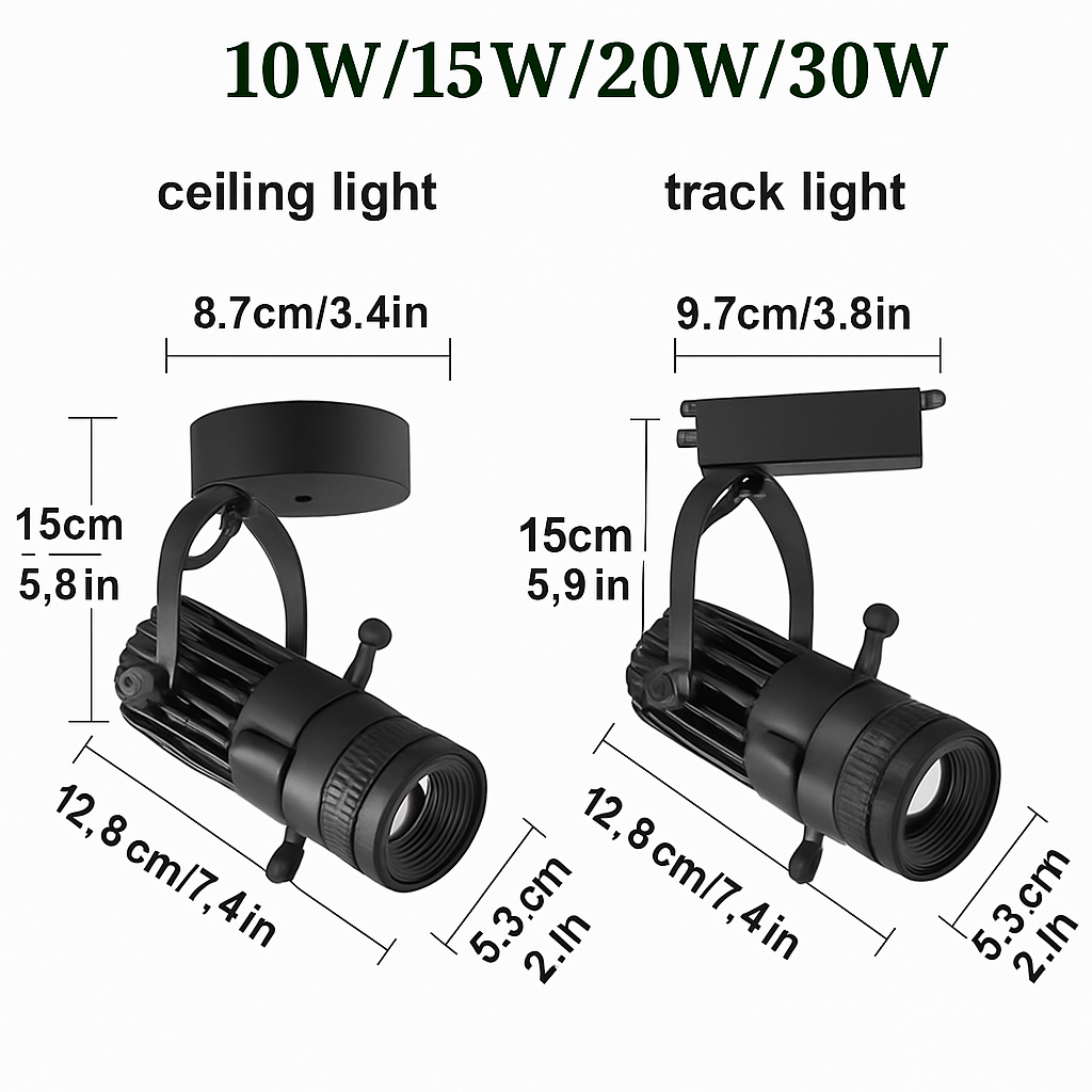Adjustable LED Spotlight with Flexible Aperture