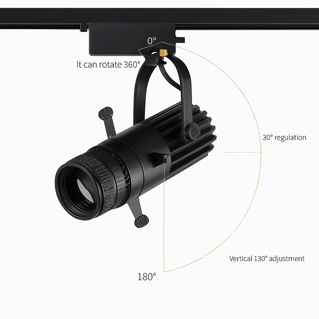 Adjustable LED Spotlight with Flexible Aperture
