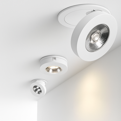 Slim Round Swiveling LED Recessed Light Fixture