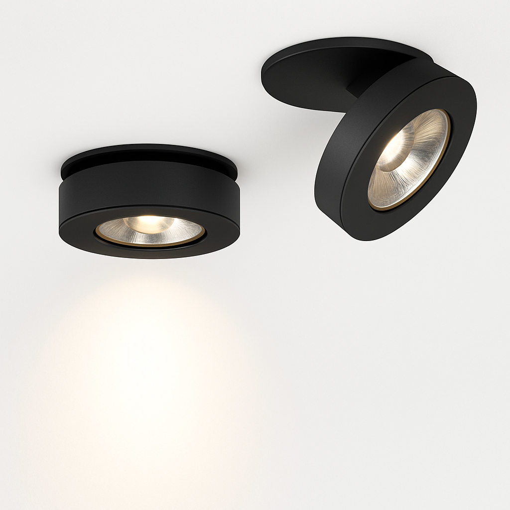 Slim Round Swiveling LED Recessed Light Fixture