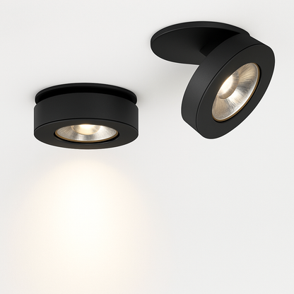 Slim Round Swiveling LED Recessed Light Fixture