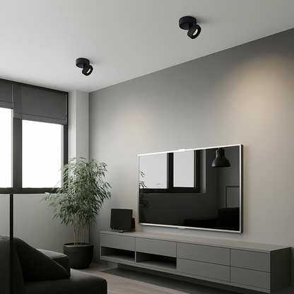 Round Adjustable LED Spotlight for Design Lighting