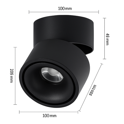 Round Adjustable LED Spotlight for Design Lighting