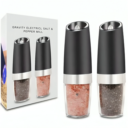Automatic Electric Salt and Pepper Grinder with Gravity Sensor - 50% Off