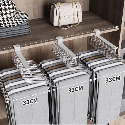 Expandable Closet Organizer with Pull-Out Function