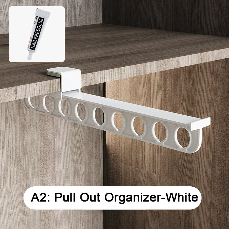 Expandable Closet Organizer with Pull-Out Function