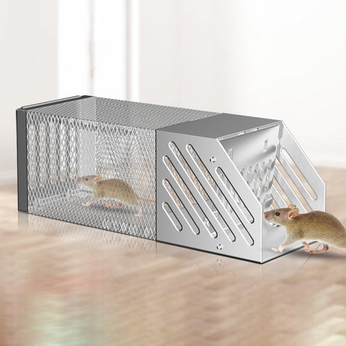 Continuous Mouse Trap for Single Door with Rat Hole Design