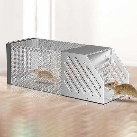 Continuous Mouse Trap for Single Door with Rat Hole Design