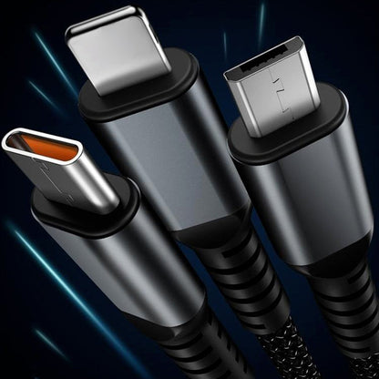 Luminous 3-in-1 Rapid Charge Cable for All Devices