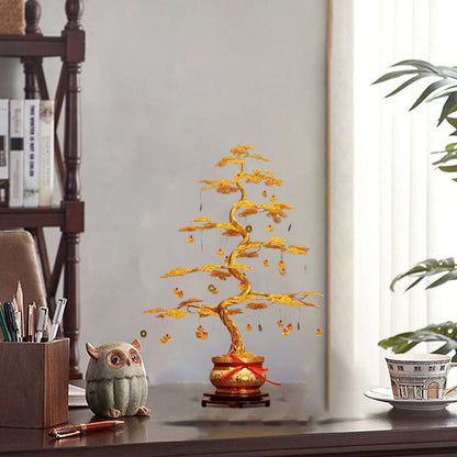 Elegant Prosperity Tree Ornament for Home and Office