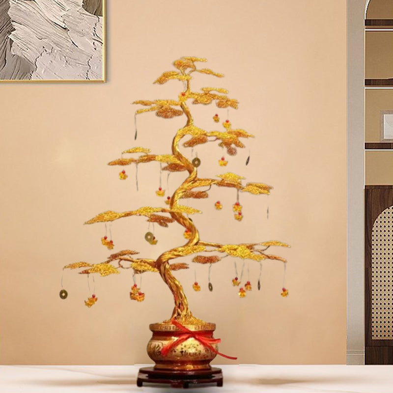 Elegant Prosperity Tree Ornament for Home and Office