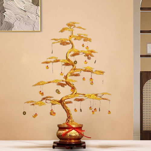 Elegant Prosperity Tree Ornament for Home and Office