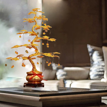Elegant Prosperity Tree Ornament for Home and Office