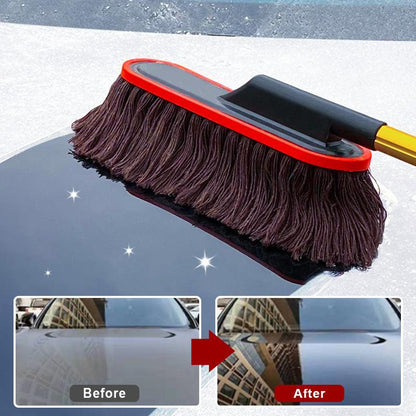 Telescopic Handle Car Duster - Efficient Cleaning - Space-Saving Design