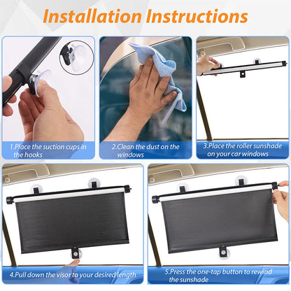 Retractable Sunshade for Windows – Ultimate UV Protection